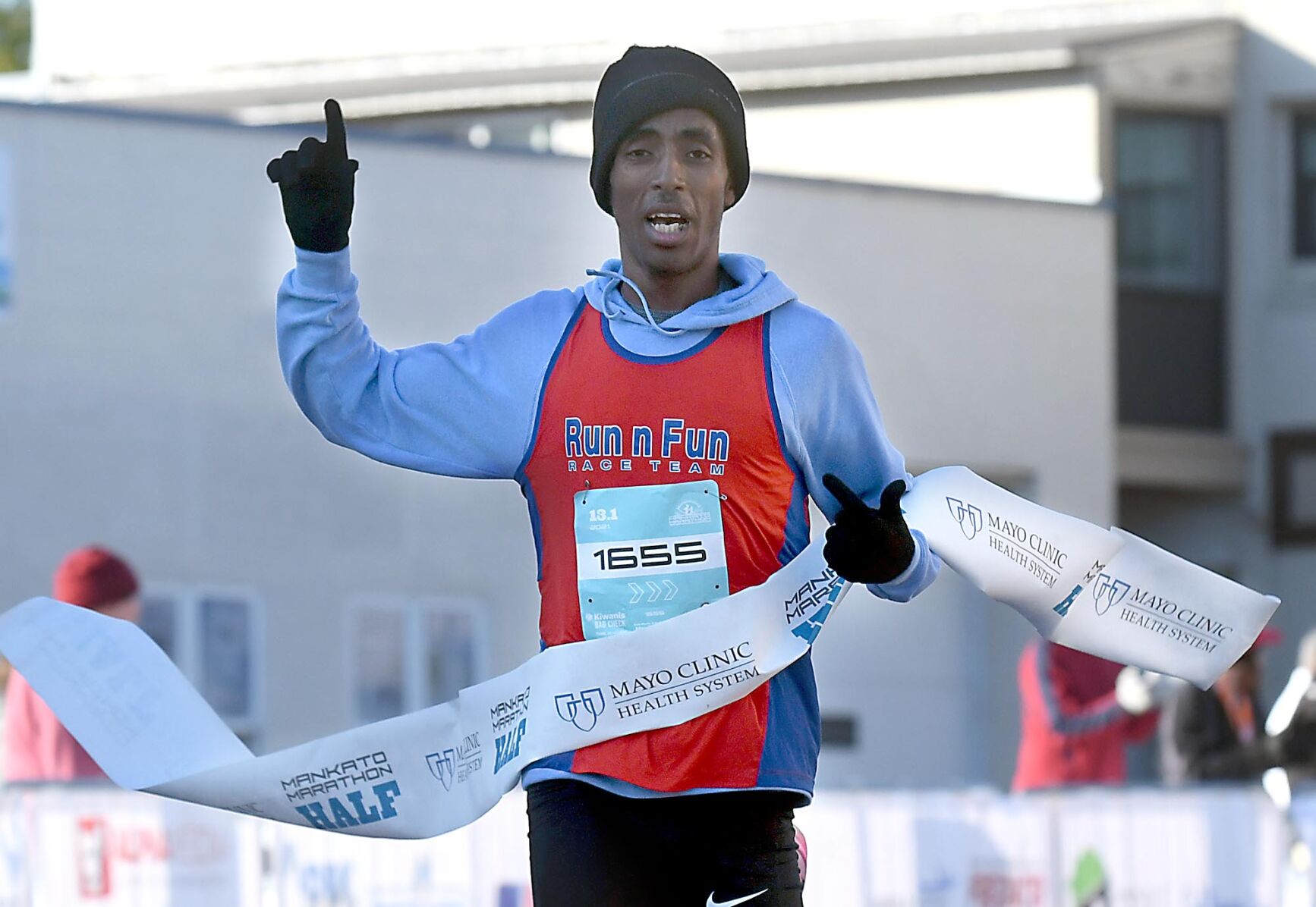 Mankato Marathon half winner